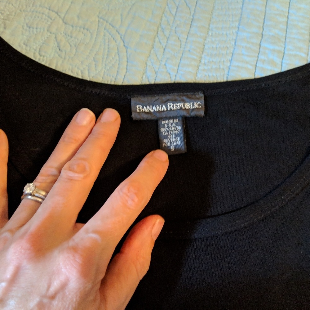 Banana Republic little black, t-shirt style dress